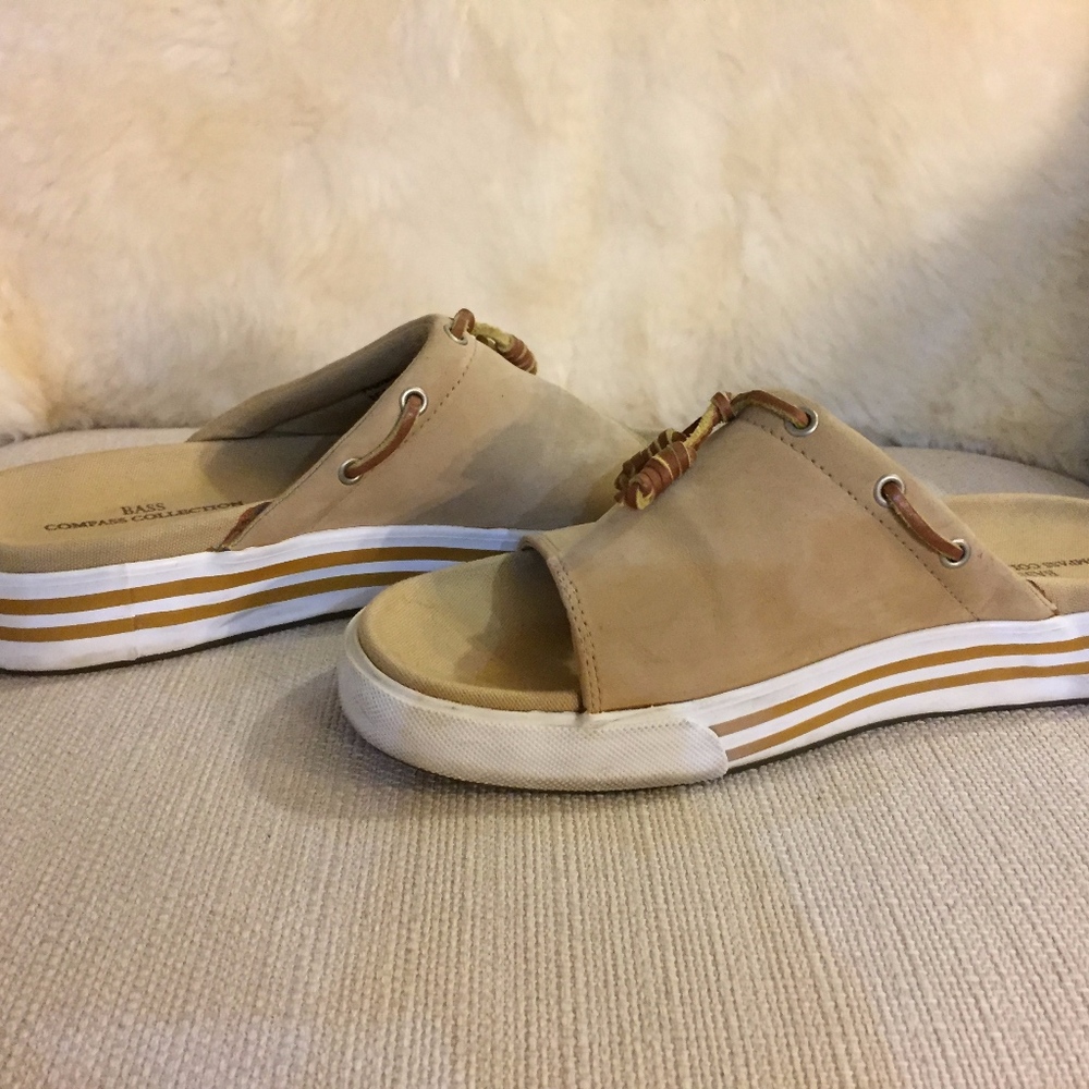 Bass Compass Collection Roxanna Leather Slide - Picture 2 of 8